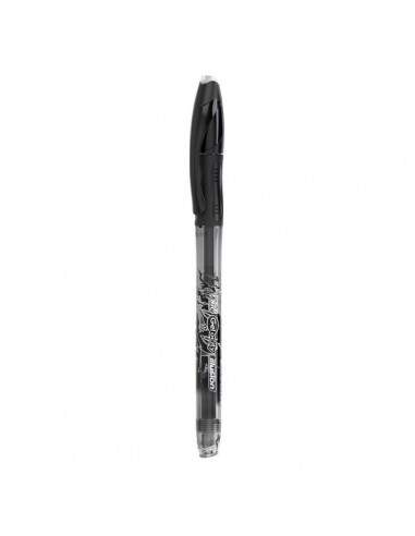 Penna cancellabile Gelocity Illusion Gel Bic - 0,7 mm - nero - 943441 (conf.12)