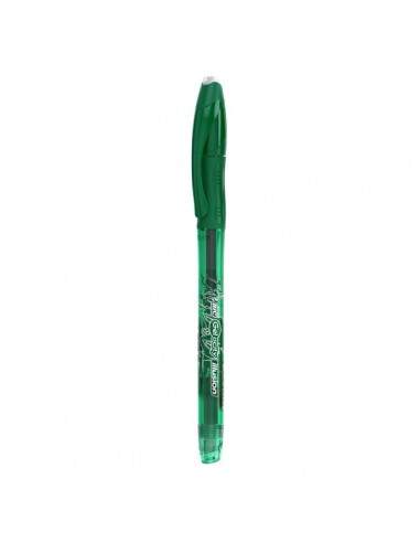 Penna cancellabile Gelocity Illusion Gel Bic  - 0,7 mm - verde - 943443 (conf.12)