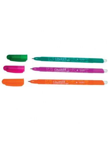 Penna a sfera cancellabile Tratto Cancellik - blu, rosso, nero, verde - 1 mm - 042300 (conf.4)