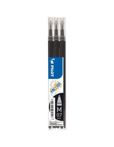 Refill per Penna a sfera Frixion Ball Pilot - nero - 0,7 mm - 006656 (conf.3)