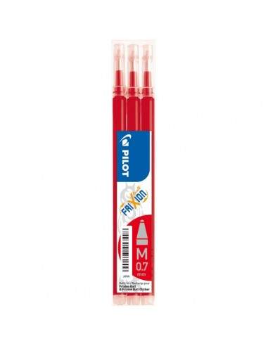 Refill per Penna a sfera Frixion Ball Pilot- rosso - 0,7 mm - 006658 (conf.3)