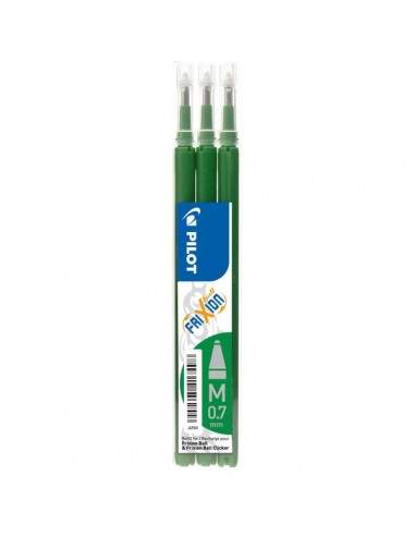 Refill per Penna a sfera cancellabile Frixion Ball Pilot - verde - 0,7 mm - 006659 (conf.3)