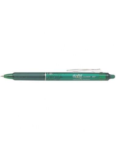 Penna a sfera a scatto Frixion Clicker Pilot - verde - 0,7 mm - 006793