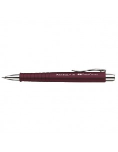 Penna a sfera Polyball Faber Castell - punta XB - tratto 1,2 mm - fusto prugna - 241137