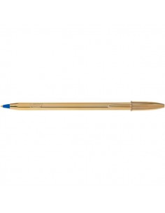 Penna a sfera Cristal Shine Bic - oro - blu - 9213401 (conf.20)