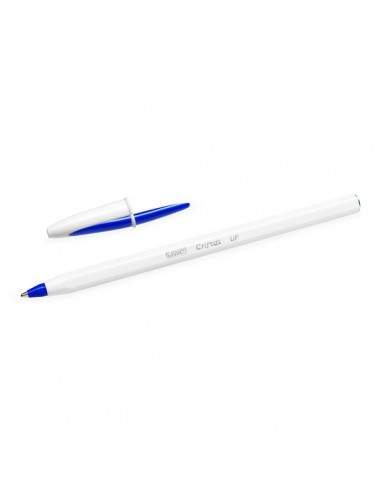 Penne Cristal UP Bicolor Bic - Bianco/Blu - 949879 (conf.20)