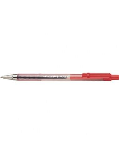 Penna a sfera a scatto BPS Matic Pilot - rosso - 0,7 mm - 001627 (conf.12)