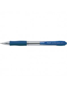 Penna a sfera a scatto Supergrip Pilot - 1 mm - blu - 001441 (conf.12)