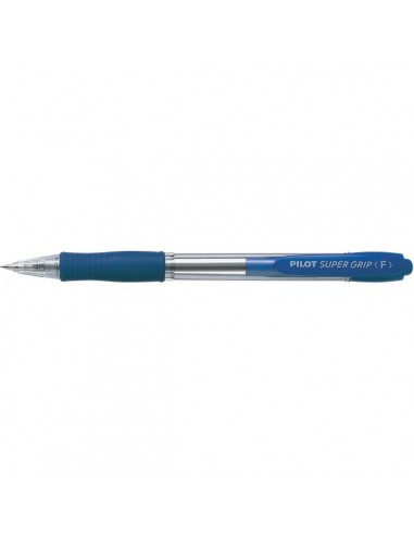 Penna a sfera a scatto Supergrip Pilot - 1 mm - blu - 001441 (conf.12)