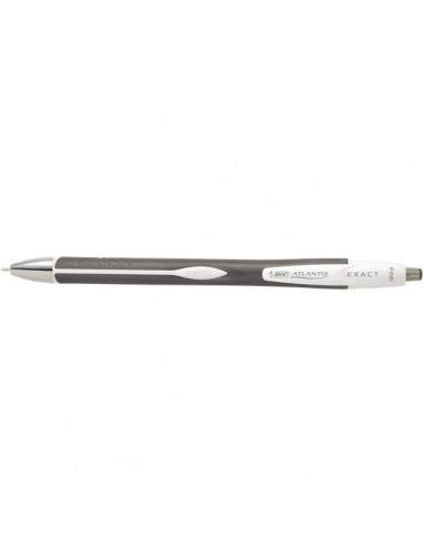 Penna a sfera a scatto Atlantis Exact Bic - nero - 918506