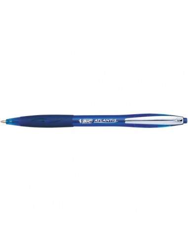 Penna a sfera a scatto Atlantis 1.0 Metal Clip Bic - blu - 1 mm - 9021321