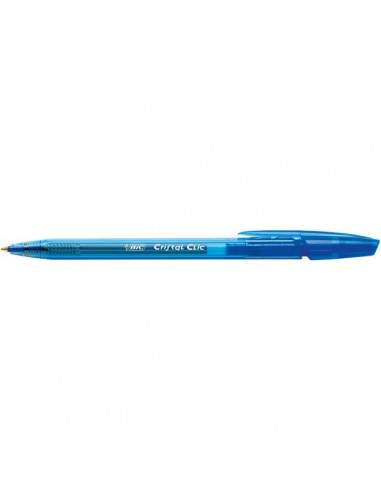 Penna a sfera a scatto Cristal® Clic Bic - blu - 1 mm - 8507332 (conf.20)