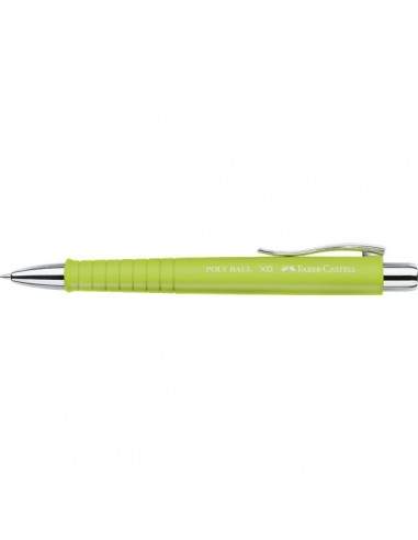 Penna a sfera Polyball Faber Castell - punta XB - tratto 1,2 mm - fusto lime - 241164
