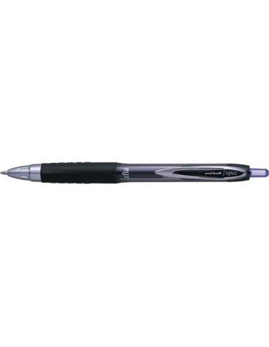 Penna a sfera gel Signo a scatto Uni-Ball - blu - 0,7 mm - M UM207 B