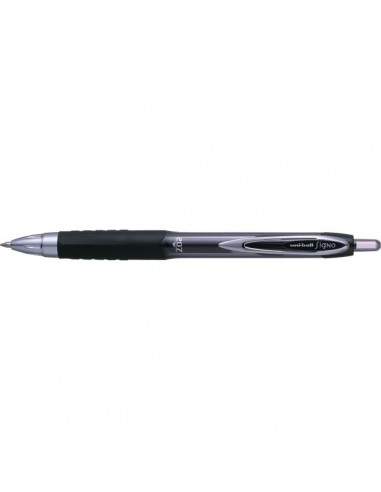 Penna a sfera gel Signo a scatto Uni-Ball - nero - 0,7 mm - M UM207 N