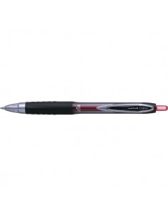 Penna a sfera gel Signo a scatto Uni-Ball - rosso - 0,7 mm - M UM207 R