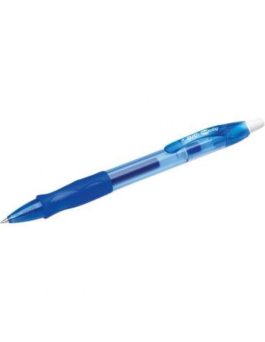 Penna a sfera a scatto Gel-ocity 0,7 mm Bic - blu - 829158