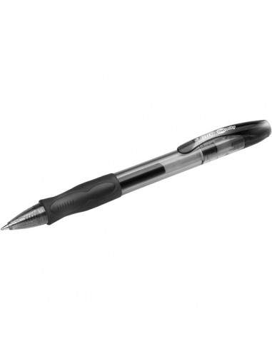 Penna a sfera a scatto Gel-ocity 0,7 mml Bic - nero - 829157