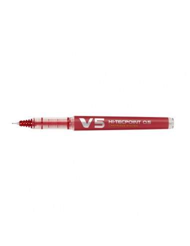 Roller V5 Refillable Pilot - rosso - 0,5 mm - 040327