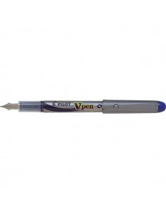 Stilografica V Pen Silver Pilot - blu - media - 007571
