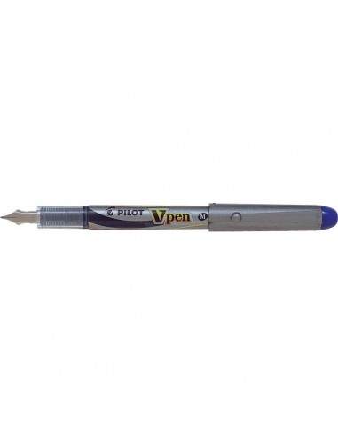 Stilografica V Pen Silver Pilot - blu - media - 007571