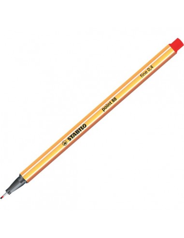 Fineliner point 88® Stabilo - rosso - 0,4 mm - 88/40 (conf.10)