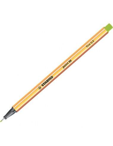 Fineliner point 88® Stabilo - verde foglia - 0,4 mm - 88/43 (conf.10)