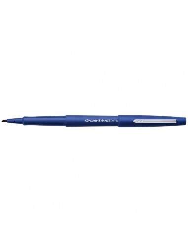 Penna con punta sintetica Flair Nylon Papermate - blu - 1 mm - S0191013 (conf.12)