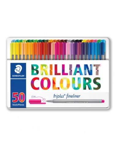 Triplus® fineliner "Brilliant Colours" Staedtler - 334M50 (conf.50)