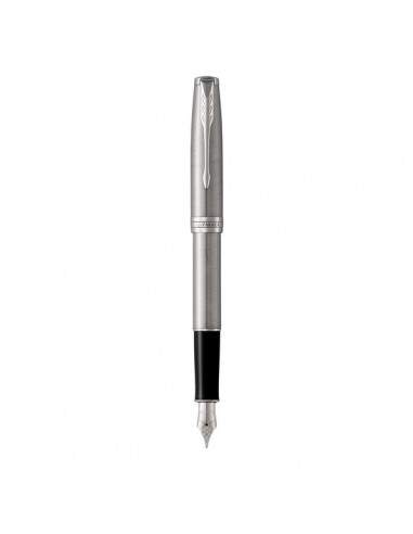 Penna stilografica Sonnet Stainless Steel CT Parker - ink nero - 1931510