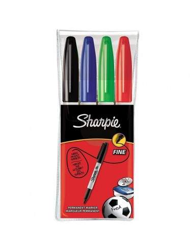 Marcatore permanente Sharpie Fine – 1mm  - assortiti - S0810970 (conf.4)