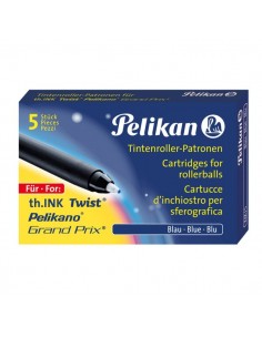 Cartucce per sferografica KM/5 Pelikan - blu royal - 0F6PA2 (conf.5)