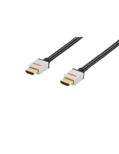 Cavo HDMI Ednet - argento/nero - 2 mt - 84481