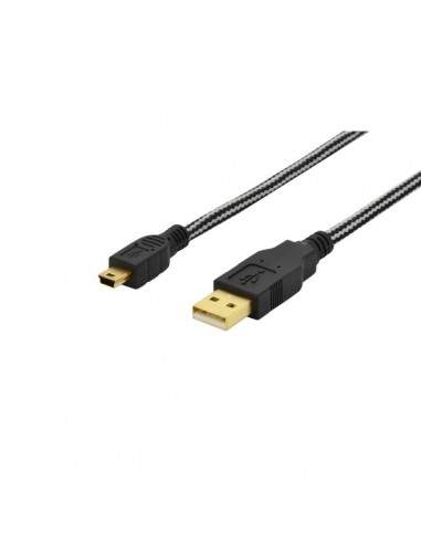 Cavo di collegamento USB 2.0 Tipo A - mini B (5pin) Ednet - nero - 1,8 mt - 84184
