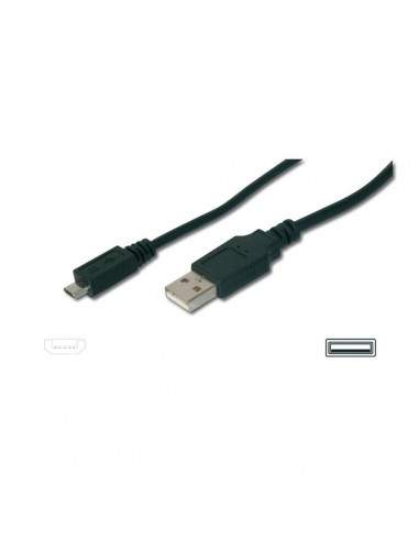 Cavo di estensione USB 2.0 tipo A - micro B Ednet - nero - 1,8 mt - 84130