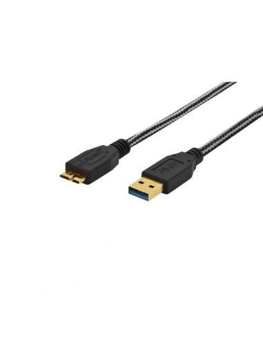 Cavo collegamento USB 3.0 Ednet - connettori oro - 1 mt - 84232
