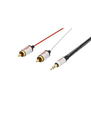 Cavo audio, stereo RCA Ednet - 2,5 m - 84542