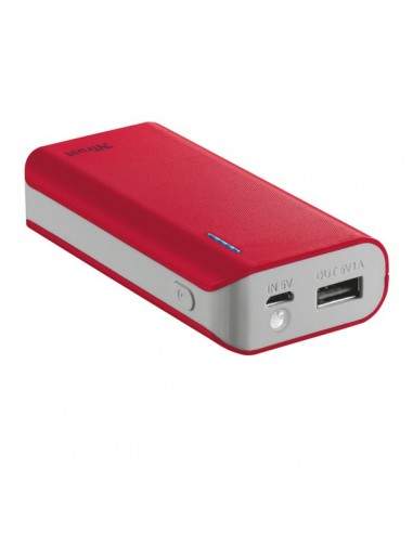 Caricatore Portatile Power Bank 4400 Trust -rosso - 21226