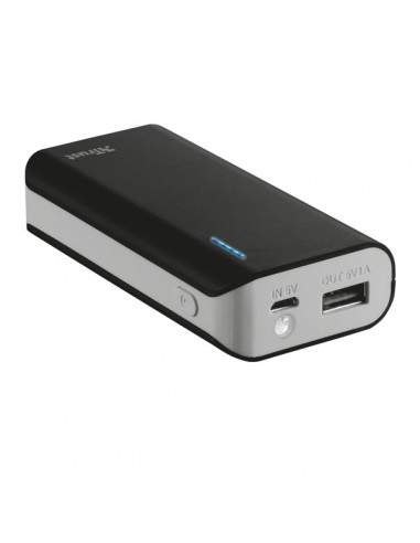 Caricatore Portatile Power Bank 4400 Trust - Nero - 21224