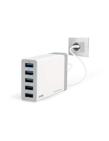 Travel station da scrivania 7 A SBS - 5 uscite USB - TTTRAV5USB7A