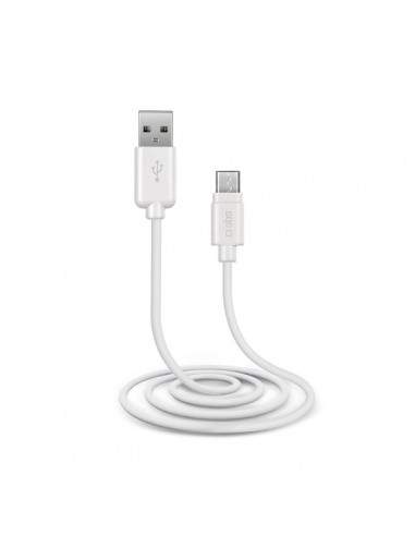 Cavo dati e ricarica USB 2.0 a MICRO USB SBS - 1 mt - bianco - TECABLEMICROW