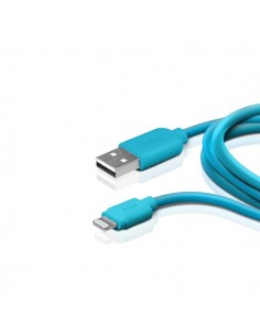 Cavo dati e ricarica USB 2.0 a Apple Lightning SBS - 1 mt - azzurro - TECABLEUSBIP5A