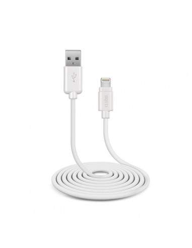 Cavo dati e ricarica USB 2.0 a Apple Lightning SBS - 3 mt - bianco - TECABLEUSBIP53W