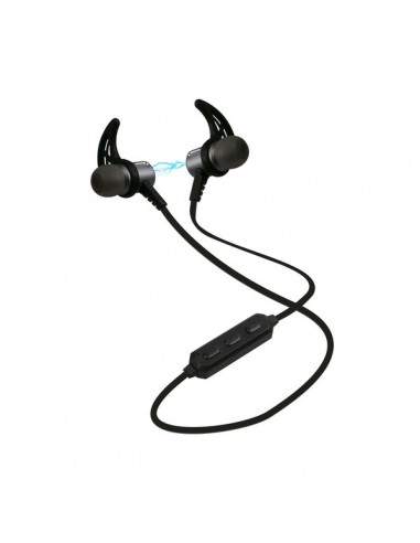 Auricolari Bluetooth magnetici con laccio da collo SBS - nero - TEEARSETBT500K