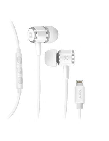 Auricolari Bluetooth in- ear con cavo lightning SBS - bianco - TEEARSETAPLIGW