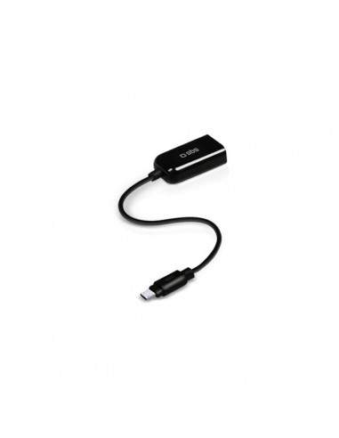 Adattatore Micro-USB maschio a USB 2.0 femmina SBS - nero - TE0UCD90K