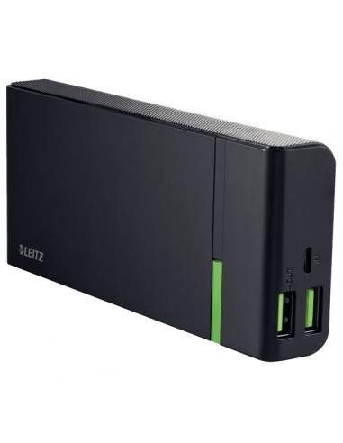 Powerbank HiSpeed Leitz Complete - 10400mAh - 1 x Micro USB (DC 5V, 2A) - nero - 63130095