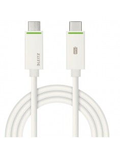 Cavo USB-C-M_USB-C-M 1 mt Leitz - bianco - 63340001