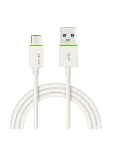 Cavo USB-C-M_USB-M 1 mt Leitz - bianco - 63350001