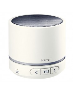 Minicassa wireless Bluetooth WOW Leitz - bianco metallizzato - 63581001
